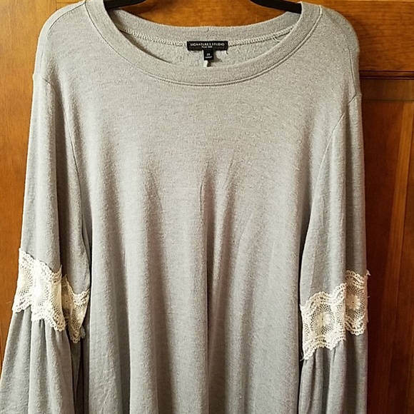 Signature Studio 2X Jersey Sweater Dress - Picture 1 of 7